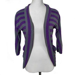 725 Original Striped Cardigan in Purple and Grey